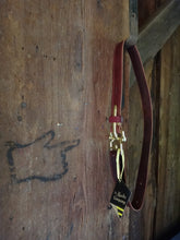 Load image into Gallery viewer, Equestrian Buckle Belt - Burgundy Leather