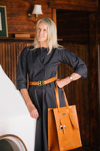 Load image into Gallery viewer, Equestrian Buckle Belt - Tan Leather