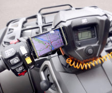 Load image into Gallery viewer, universal phone holder mount for ATV quad snowmobile handlebars or stem
