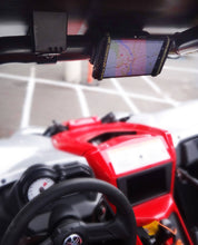Load image into Gallery viewer, leather iphone holder mount for roll bar roll cage Jeep UTV ATV SXS side by side