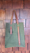 Load image into Gallery viewer, Tech Tote - Smooth Brown Leather
