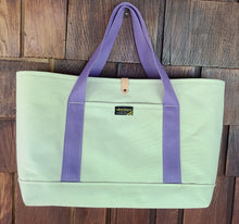 Load image into Gallery viewer, Sturdy Canvas Tote - Purple Webbing
