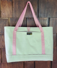 Load image into Gallery viewer, Sturdy Canvas Tote - Barbie Pink Webbing
