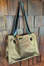 Load image into Gallery viewer, Antique Gold Italian Leather Tote

