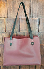 Load image into Gallery viewer, Burgundy Italian Leather Tote
