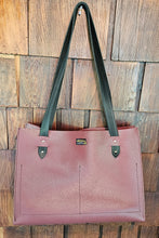 Load image into Gallery viewer, Burgundy Italian Leather Tote
