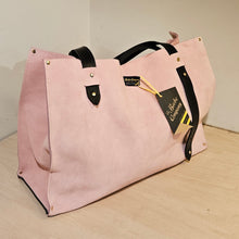 Load image into Gallery viewer, Light Pink Suede Tote
