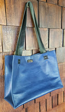 Load image into Gallery viewer, Supple Blue Leather Tote
