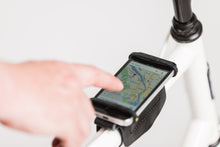 Load image into Gallery viewer, bike phone mount iphone mount leather bike phone holder
