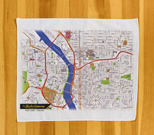 Load image into Gallery viewer, Portland map street map cotton map
